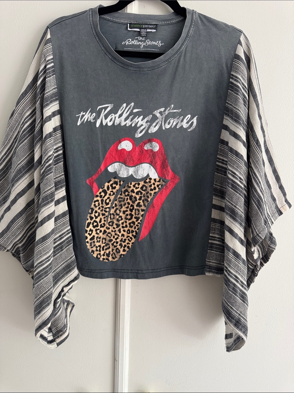 Shannon Passero Upcycled “The Rolling Stones” Graphic Pullover